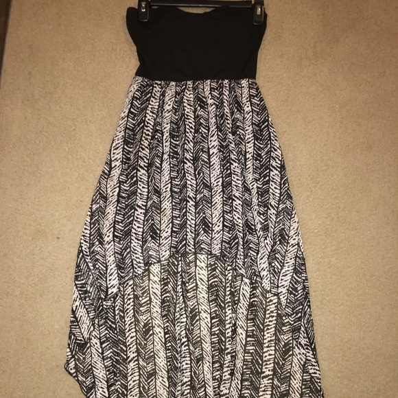 Black & White High Low Dress - Picture 3 of 6